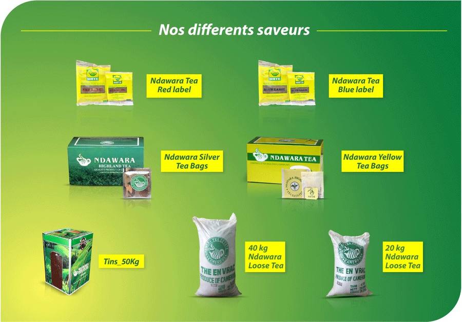 Tea bag Ndawara Silver Yellow différentes saveurs