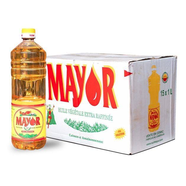 Huile Raffinée Mayor 1L carton 15 bouteilles